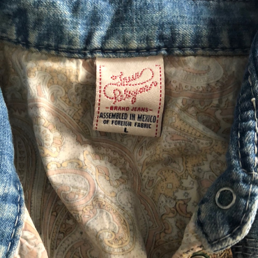 True Religion button up shirt